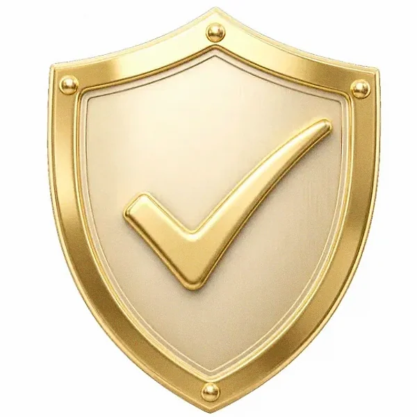 Checkmark shield — Casino Tucan