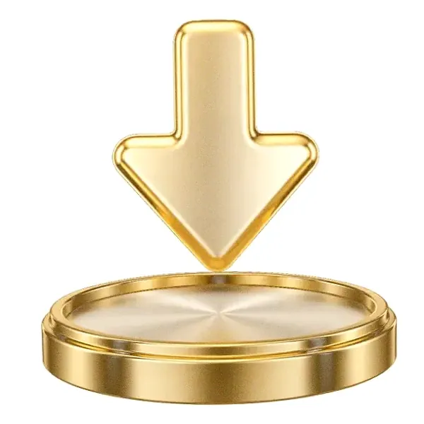 Downward arrow button — Casino Tucan