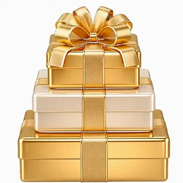 Stacked gift boxes — Casino Tucan