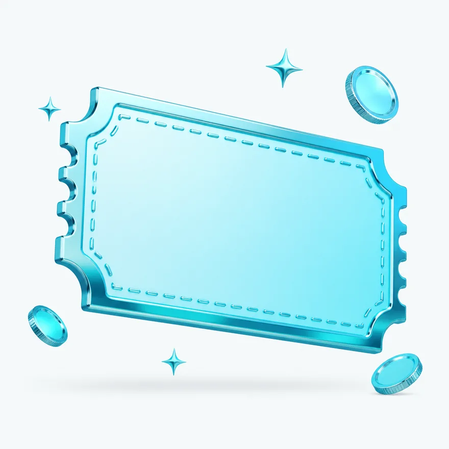 Blank coupon ticket — Casino Tucan