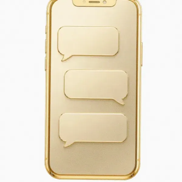 Smartphone with chat bubbles — Casino Tucan