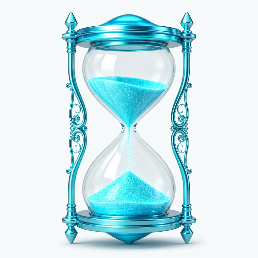 Ornate hourglass — Casino Tucan
