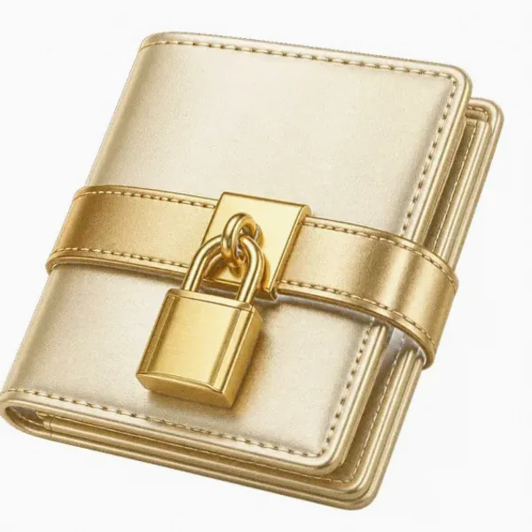 Locked leather wallet — Casino Tucan