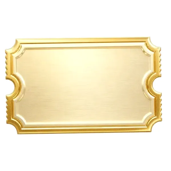 Blank ticket plaque — Casino Tucan