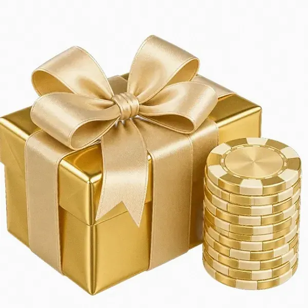 Gift box and chips — Casino Tucan