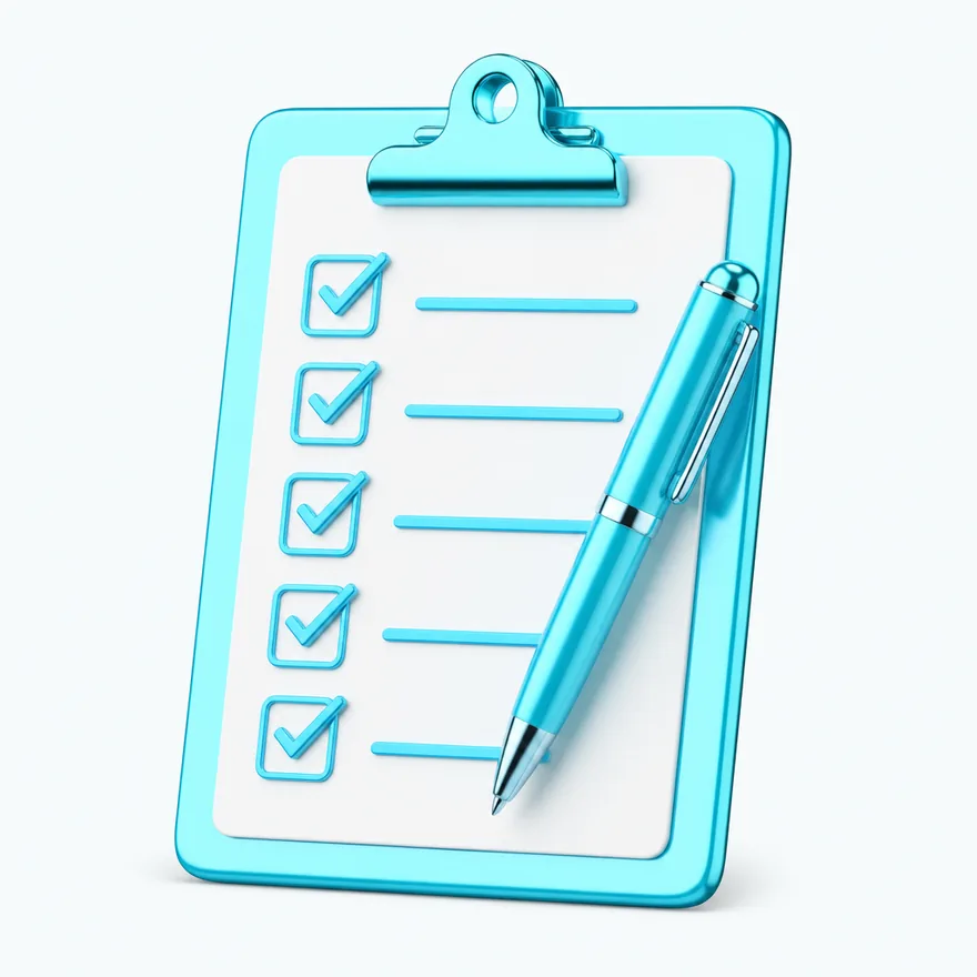 Clipboard checklist — Casino Tucan